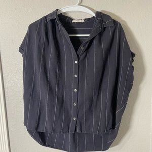 Short sleeve button up blouse